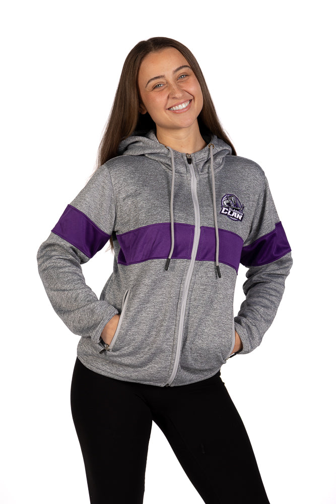 Ladies Grey Zipper