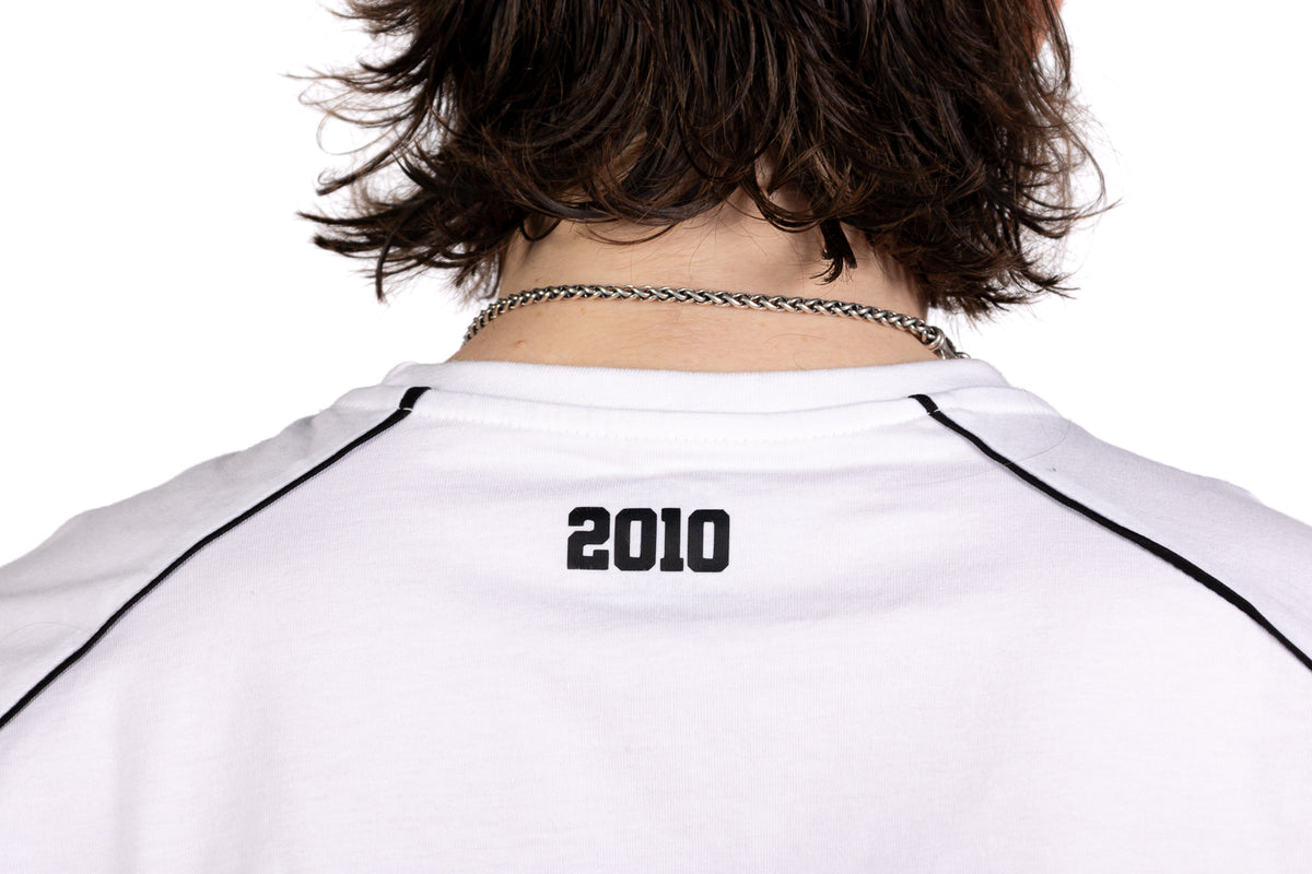 White Colour Block T-shirt