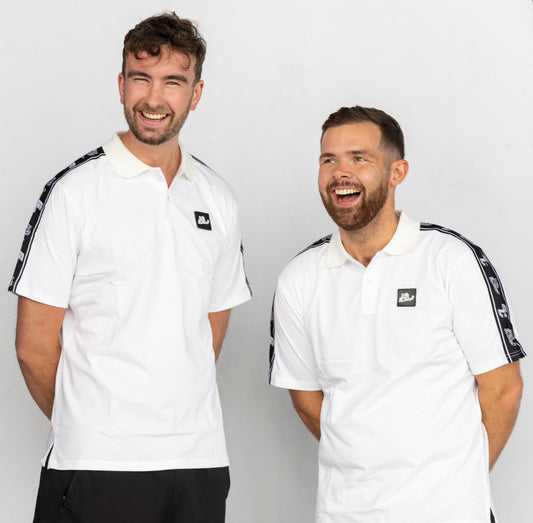 White tape Polo shirt