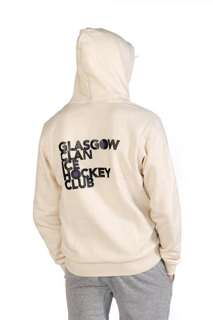 Cream Text Hood