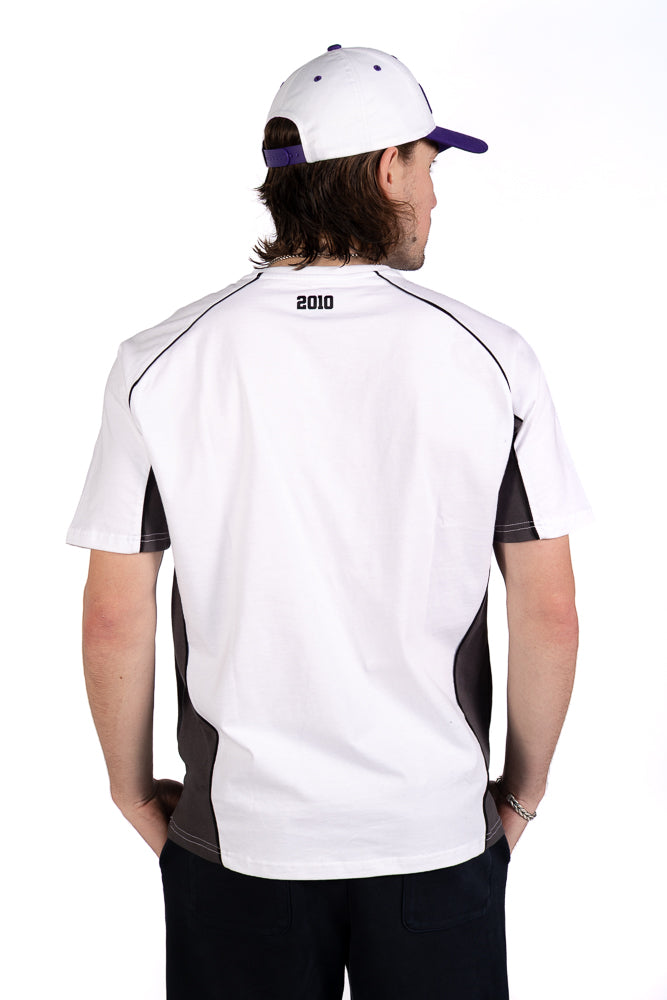 White Colour Block T-shirt