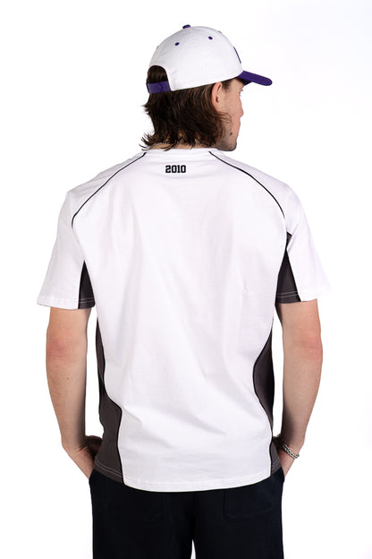 White Colour Block T-shirt