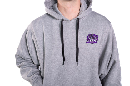 Grey Oversized logo hoodie
